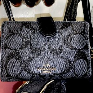 Black & Grey Coach Wallet